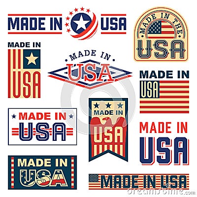 Made in USA Stock Photo